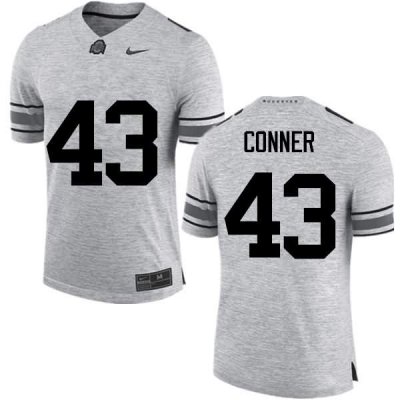 Men's Ohio State Buckeyes #43 Nick Conner Gray Nike NCAA College Football Jersey OG SKB7244OF